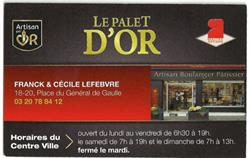 Le Palet d'Or, Wambrechies - Horaires d'ouverture