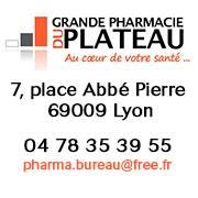 Grande Pharmacie du Plateau, Lyon - Horaires d'ouverture