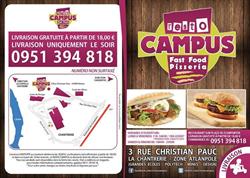 Campus Kebap, Nantes - Horaires d'ouverture