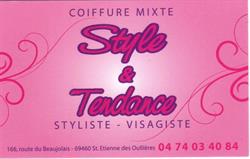 Style et Tendance, Saint-Étienne-des-Oullières - Horaires d'ouverture