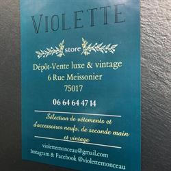 Violette dépôt vente Paris 17, - Horaires d'ouverture
