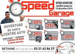 Speed Garage, Béthune - Horaires d'ouverture