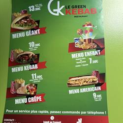 Le green KEBAB, Essey-lès-Nancy - Horaires d'ouverture
