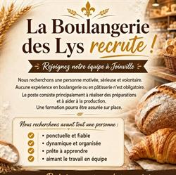 Boulangerie Pâtisserie Des Lys, Joinville - Horaires d'ouverture