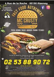 MC crusty Aizenay, - Horaires d'ouverture