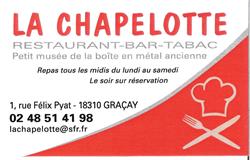La Chapelotte, Graçay - Horaires d'ouverture