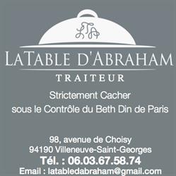 La Table d'Abraham, Villeneuve-Saint-Georges - Horaires d'ouverture