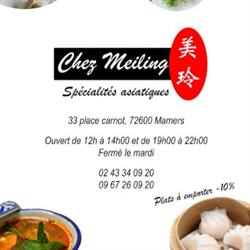 Chez Meiling Restaurant spécialité Chinoise, Mamers - Horaires d'ouverture