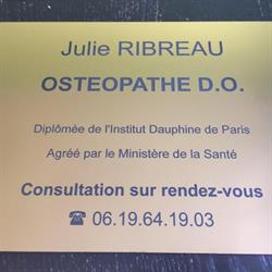 Julie Ribreau Ostéopathe D.O., Oissery - Horaires d'ouverture