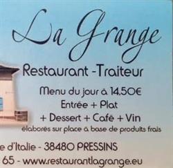 La Grange restaurant Pressins, - Horaires d'ouverture