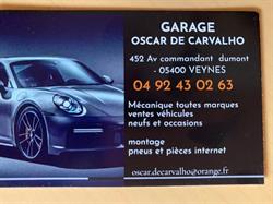 Garage Oscar De Carvalho, Veynes - Horaires d'ouverture