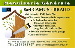 CAMUS BRAUD, Notre-Dame-de-Monts - Horaires d'ouverture