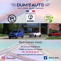 AIXAM La Roche – Dum's Auto La Roche Voitures sans permis, La Roche-sur-Foron - Horaires d'ouverture