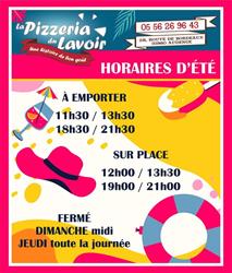 Pizzeria du Lavoir, Audenge - Horaires d'ouverture
