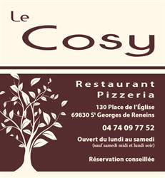 Restaurant Pizzeria Le Cosy, Saint-Georges-de-Reneins - Horaires d'ouverture