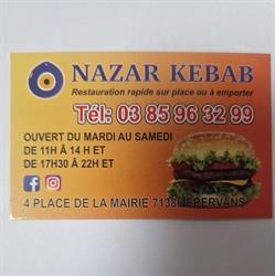 Nazar Kebab, Épervans - Horaires d'ouverture