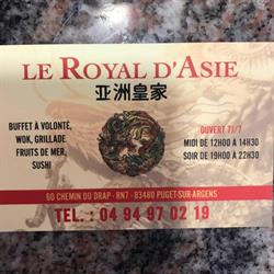 Le Royal d'Asie, Puget-sur-Argens - Horaires d'ouverture