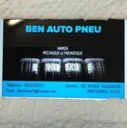 BEN AUTO PNEU, Montfermeil - Horaires d'ouverture