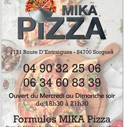 Mika Pizza, Sorgues - Horaires d'ouverture