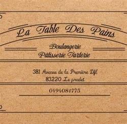 La Table Des Pains, Le Pradet - Horaires d'ouverture