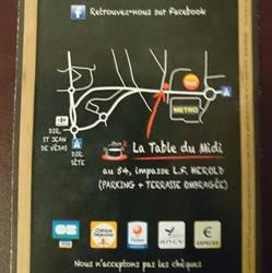 La table du midi, Montpellier - Horaires d'ouverture