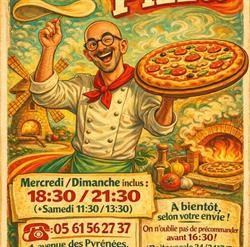 Le moulin à Pizza, 31600 LHERM 0561/56/27/37, Lherm - Horaires d'ouverture
