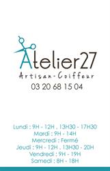 Atelier 27, Aubers - Horaires d'ouverture