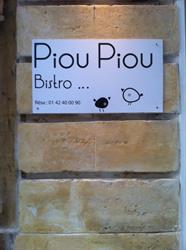 Piou Piou Bistro, Paris - Horaires d'ouverture