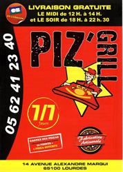 Piz'grill Livraison, Lourdes - Horaires d'ouverture