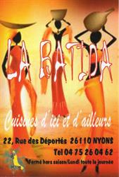 La Batida, Nyons - Horaires d'ouverture