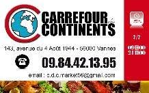 CARREFOUR DES CONTINENTS, Vannes - Horaires d'ouverture