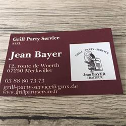 Traiteur Jean Bayer Grill Party Service, Merkwiller-Pechelbronn - Horaires d'ouverture
