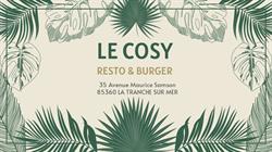 Le Cosy Resto & Burger, La Tranche-sur-Mer - Horaires d'ouverture