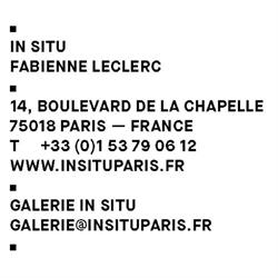 Galerie In Situ - fabienne leclerc, Romainville - Horaires d'ouverture
