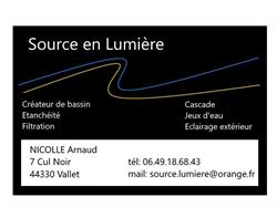 bassin aquatique et éclairage de jardin " SOURCE EN LUMIÈRE " Arnaud NICOLLE, Vallet - Horaires d'ouverture