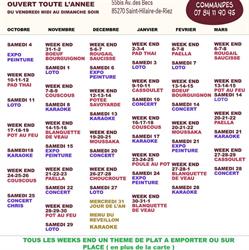 Le Resto Des Becs, Saint-Hilaire-de-Riez - Horaires d'ouverture