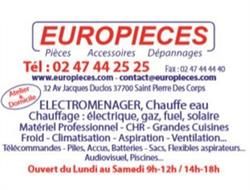 Europieces, Saint-Pierre-des-Corps - Horaires d'ouverture