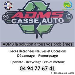 ADMS CASSE AUTO, Flassans-sur-Issole - Horaires d'ouverture