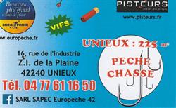 Sapec Europeche Pisteurs, Unieux - Horaires d'ouverture