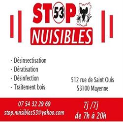 Stop nuisibles 53, Mayenne - Horaires d'ouverture
