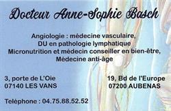 BASCH Anne-Sophie, Les Vans - Horaires d'ouverture