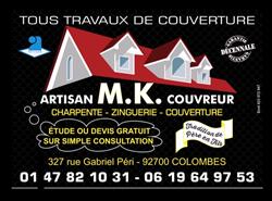 MK COUVREUR, Colombes - Horaires d'ouverture