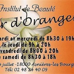 Fleur d'oranger institut de beauté, Bourges - Horaires d'ouverture