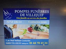 POMPES FUNEBRES DE VILLEJUIF, Villejuif - Horaires d'ouverture