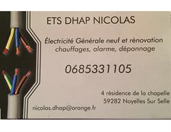 Ets Nicolas Dhap, Noyelles-sur-Selle - Horaires d'ouverture