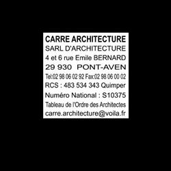 Carré Architecture SARL, Pont-Aven - Horaires d'ouverture