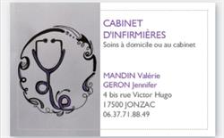 Cabinet Infirmiers Mandin Valérie et Géron Jennifer, Jonzac - Horaires d'ouverture