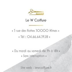 Le W Coiffure, Nîmes - Horaires d'ouverture