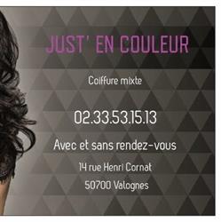Salon de coiffure "just' En Couleur", Valognes - Horaires d'ouverture