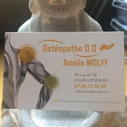 Amélie WOLFF - Ostéopathe Lipsheim - E.I, - Horaires d'ouverture